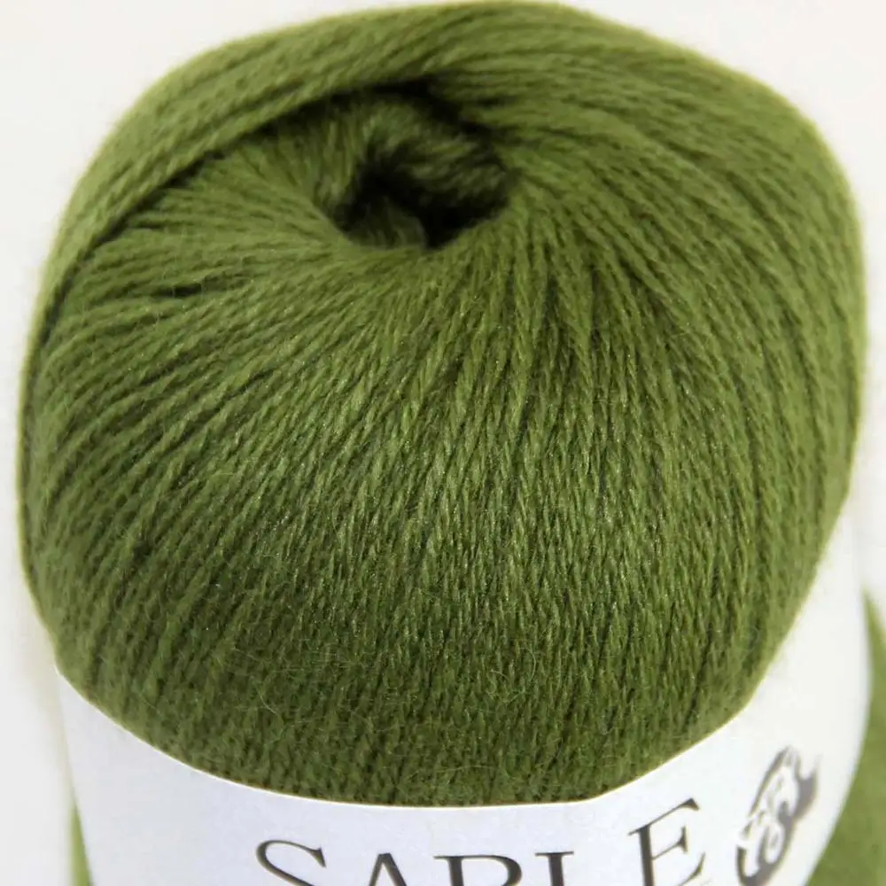Venta Super Suave Puro Sable Cachemira Abrigo chales Hand Knit Wool Crochet 50grx8 31 