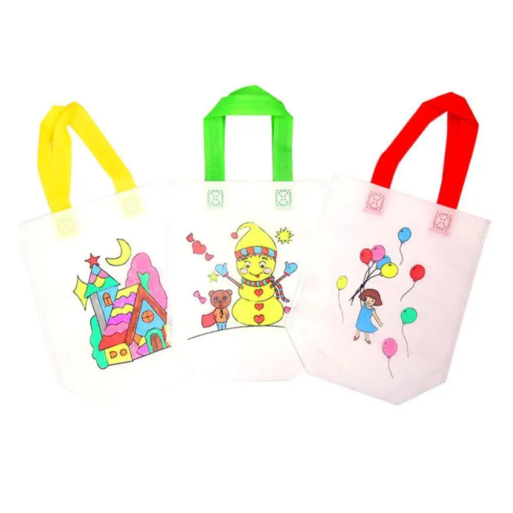 DIY Painting Drawing Bag Environmental Protection Materials Various Design Bag For Develop Child Kindergarten Patience