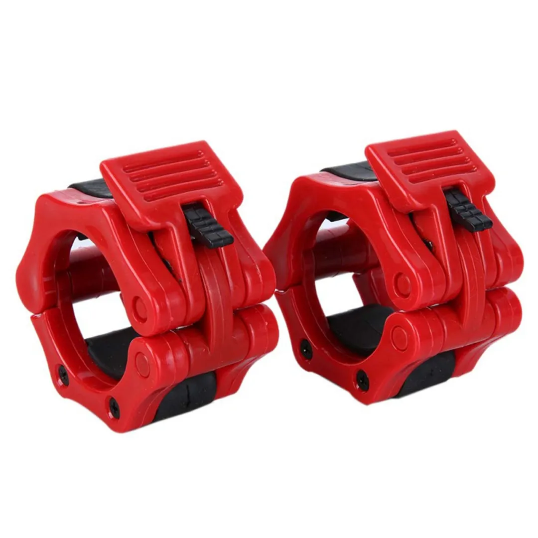1 Pair 2" Barbell Collars Lock 50mm Dumbell Clips Clamp Weight Lifting Bar Gym Dumbbell Fitness Body Building Colorful