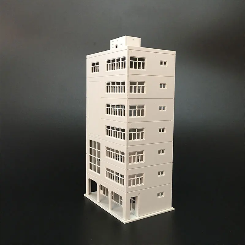 DIY 1:150 N Scale City Office Building Real Estate Sand Table House Decoration Exquisite Simulation Train Model - Image 3