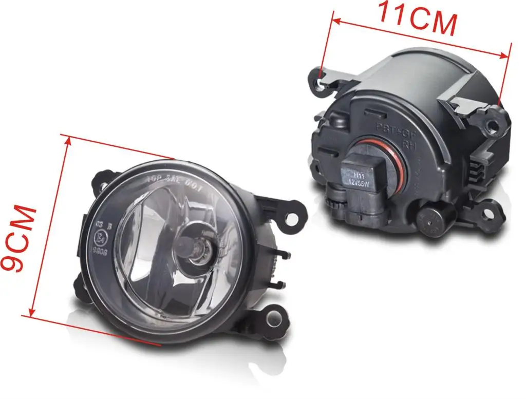 2 шт. Галогенные Противотуманные фары для Ford Focus MK2 MK3 Fusion Fiesta Tourneo Transit Opel Peugeot Nissan