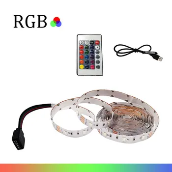 

DC 5V/6V USB Power LED Strip light RGB 3528 SMD HDTV TV Desktop PC Screen Backlight 0.5M 1M 2M 3M 4M 5M NOT Waterproof