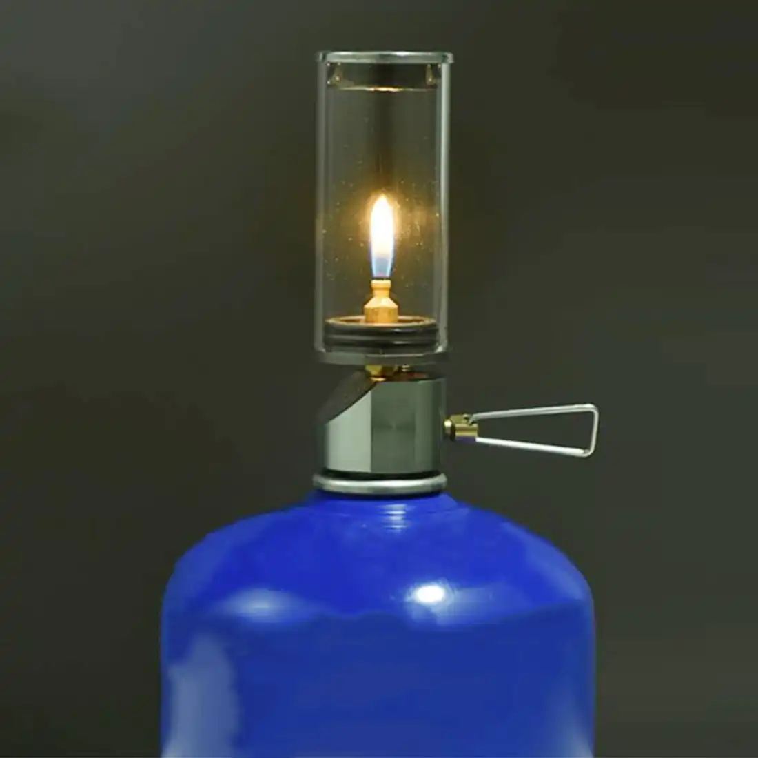 miniluz portatil para acampar al aire libre iluminacion de gas butano lampara de camping lampara de gas para tienda lamparas y linternas