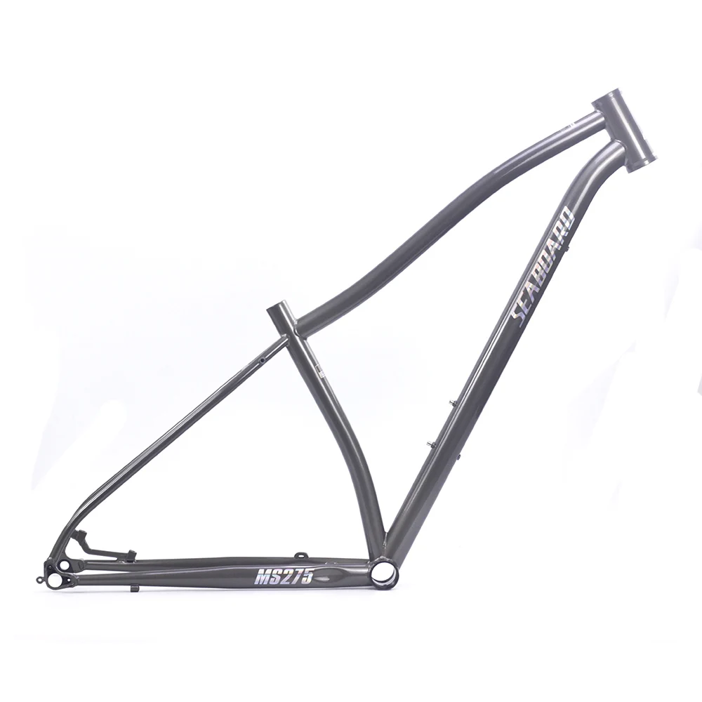 Top Seaboard Chrome 4130 MTB Bike Frame 27.5" CR-MO Steel 15.5" Disc Brake Thru Axle M12 Mountain Bike Frame Headset Hight Quality 8