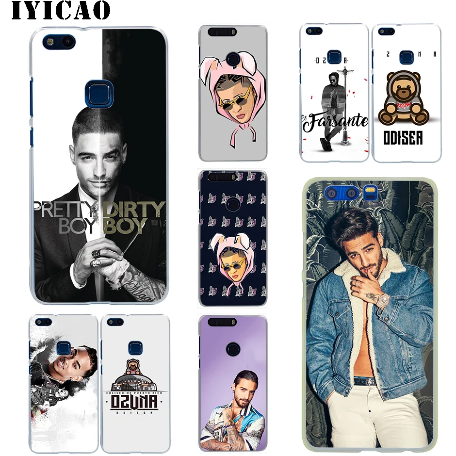 Жесткий чехол IYICAO Maluma Ozuna для Huawei Honor 6A 6C 7A 7C 7X 8 8X 9 10 20 9X Lite Pro Play Note View