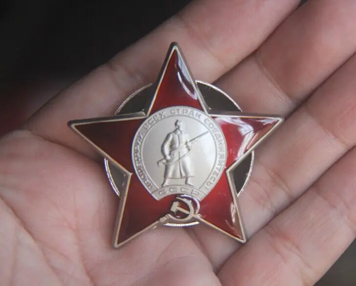 

Original Order of Red star Soviet Union Military Medal USSR CCCP Medals Russia Metal Badges Unique gift 1pcs