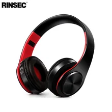 Rinsec Bluetooth наушники оголовье Беспроводной гарнитура складная Дизайн с микрофоном Музыка играет