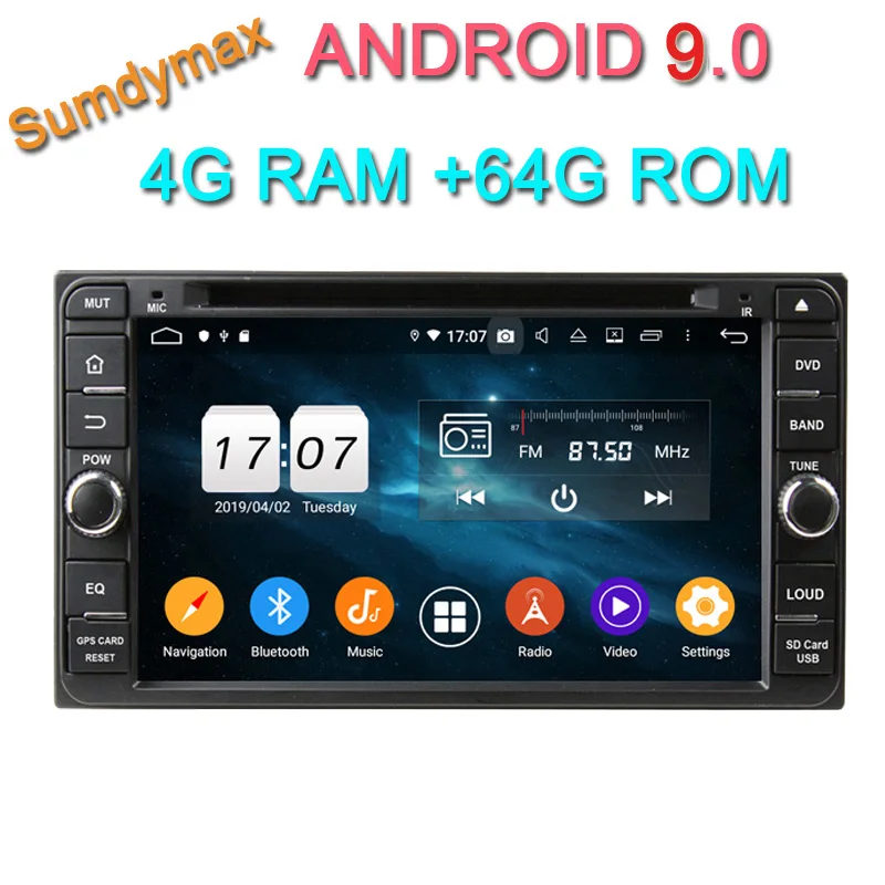

100*200 MM size car dvd player for toyota universal Rav4 Corolla Vios Hilux Land Cruiser car audio stereo built in wifi RDS