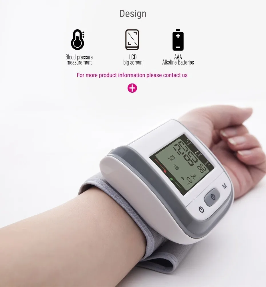 Пульсоксиметр для пальцев SpO2, монитор артериального давления на запястье, инфракрасный термометр для ушей, портативный Семейный Медицинский Набор