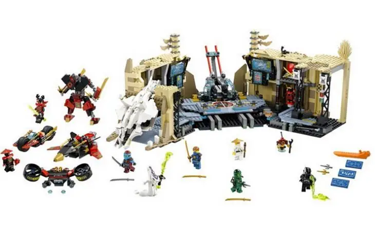 

10530 Ninja Samurai X Desert Cave Chaos model building Blocks for children Educational Bricks Toys gift Compatible with Lepin