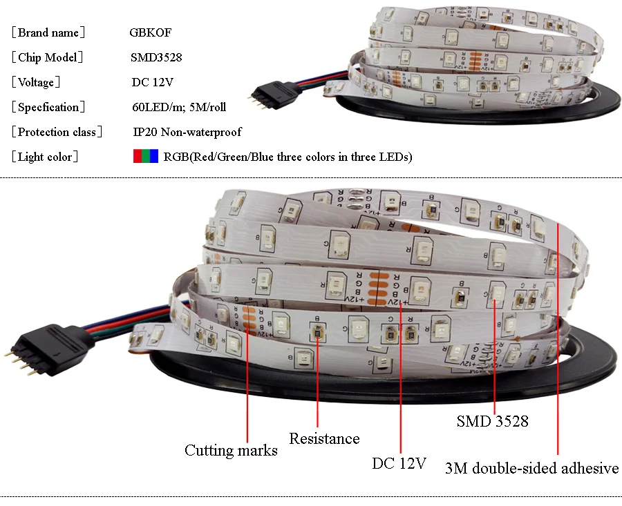10 м WiFi светодиодный светильник RGB лента Диодная неоновая лента tira fita 12 В SMD5050 5 м гибкий светильник с адаптером WiFI контроллера