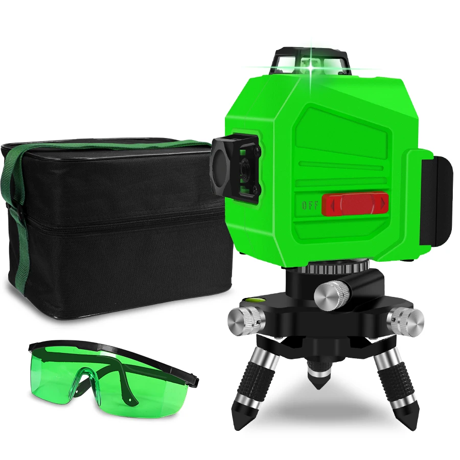 

12 Lines 3D Laser Level Self-Leveling 360 Horizontal And Vertical Cross Super Powerful Green Laser Beam Line
