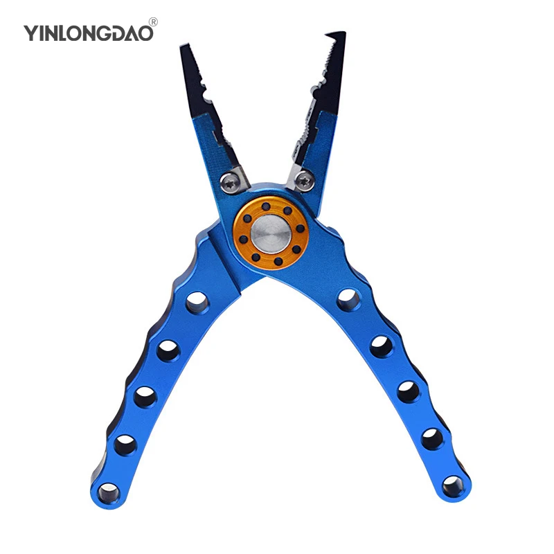 

Fishing Scissors Tongs Titanium Aluminum Multi-function Road Sub-pliers Tip Short Mouth With Hook Off-loop Fishing Line Shear