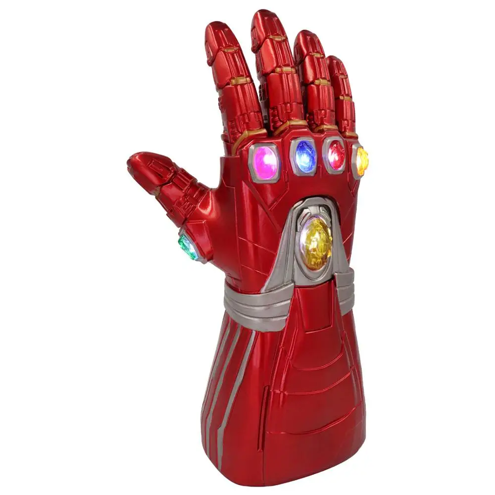 Роскошная правая рука Iiron Man Infinity Gauntlet светодиодный светильник ПВХ перчатки