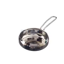 Кукольная Миниатюра Пособия по кулинарии инструмент Серебряный сковорода