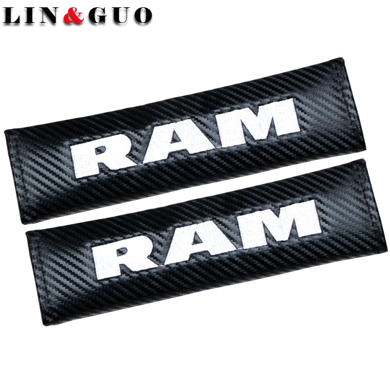 

2PCS Carbon Fiber Auto Shoulder Pads Case For Dodge RAM Accessories Car-Styling