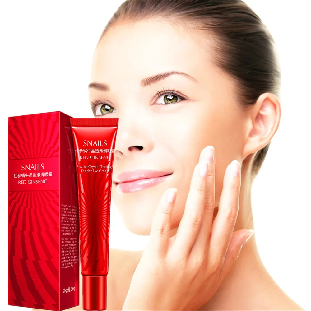 

DISAAR Red Ginseng Deep Moisturizing Essence Eye Cream Anti Puffiness Dark Circle Remover Eyelid Drooping Firming Essence 20g