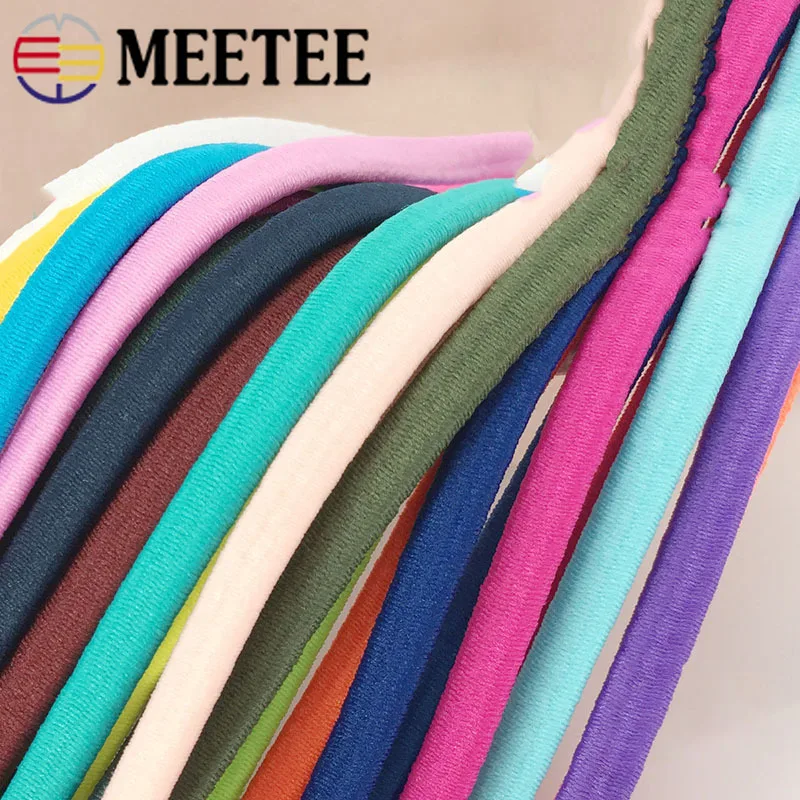 

Meetee 5/10/20M 5mm Thickened Color Elastic Rope Rubber Band Thick Elastic Band DIY Head Rope Belt Sew Scrapbooking Accessories