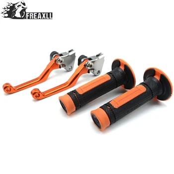 

Motorcycle Adjustable Dirt Bike Pivot Brake Clutch Levers Handle Bar Hand Grips Set For KTM 500 EXC 125 990 Super Duke R Z 1000
