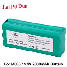 Сменная батарея 14,4 V ni-mh 2000mAh для Libero M606 вакуумная грязь для Devil 0606004 M606 аккумуляторная батарея