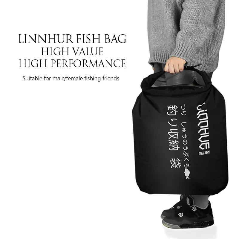  LINNHUE Fishing Bucket Water 23/28/43L Outdoor Folding Portable Fish Bucket Japan PA Oxford Cloth H - 32948598371