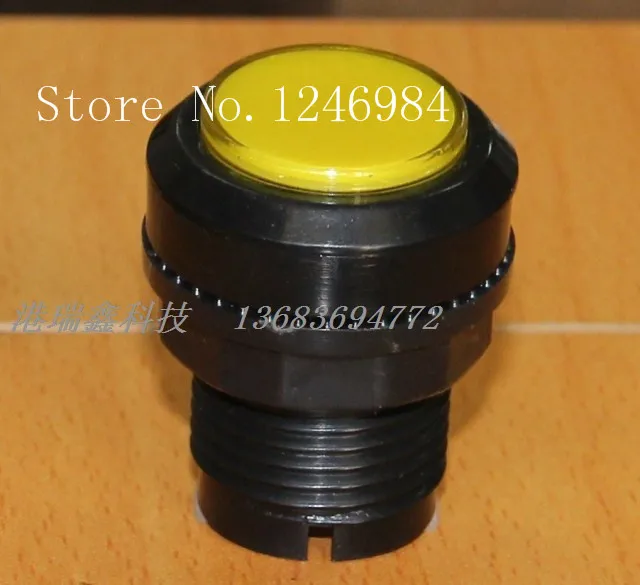 

[SA]Video game consoles accessories small round button yellow button mainframe computer switch button--20pcs/lot