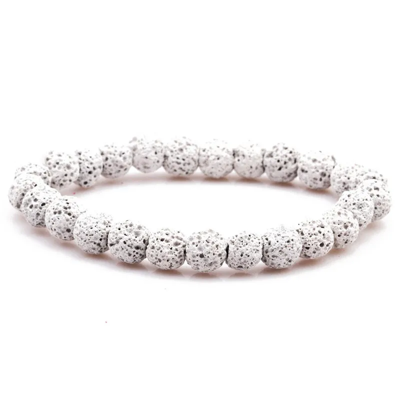 Yidensy натуральный камень бусины браслет энергии красочные Lava бисерные браслеты для женщин мужчин Дружба Ювелирные изделия рождественские подарки