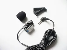 Profissionais 3.5mm Stereo Plug Jack Mono Microfone Mini Microfone Com Fio Externo DVD Player Estéreo Rádio Do Carro Unidade Central do Cabo 3 m