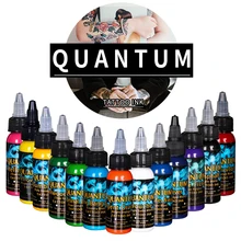 Квантовые профессиональные чернила для татуировки 13 цветов 1 унции/30 мл бутылка нежная текстура долговечные чернила для татуировки Быстрый пигмент набор