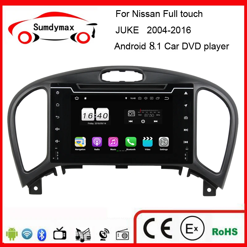 Android 8.1 Car Multimedia Player For NISSAN JUKE 2004 2016 Full Touch