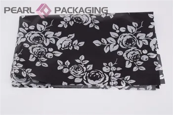 

Black & White Traditional Chinese Painting Style Tissue Paper, Gift Wrapping Tissue Flower Blossom Pattern, 50x40 cm, 500pcs/lot