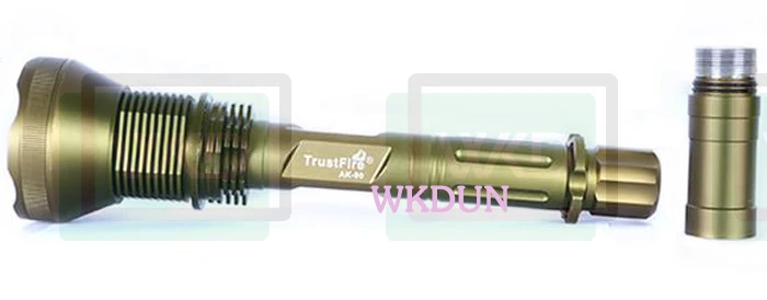 TrustFire AK-90 12x CREE XM-L T6 светодиодный 5 Режим 13000LM высокий мощный фонарь, светильник 4x26650 Батарея