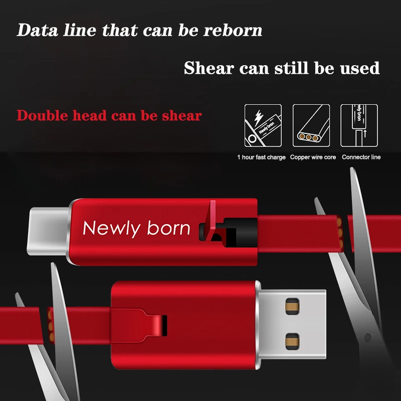 

Double-Headed Data Line That Can Be Repaired Mobile Phone Cable Mobile Phone Charger Mobile Phone Flex Cable Power Cable Usb