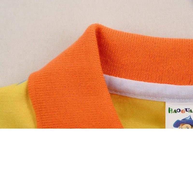 Высококачественная футболка-поло для мальчика 2-12 лет, брендовая детская теплая Хлопковая полосатая футболка с длинным рукавом, 6 цветов на выбор