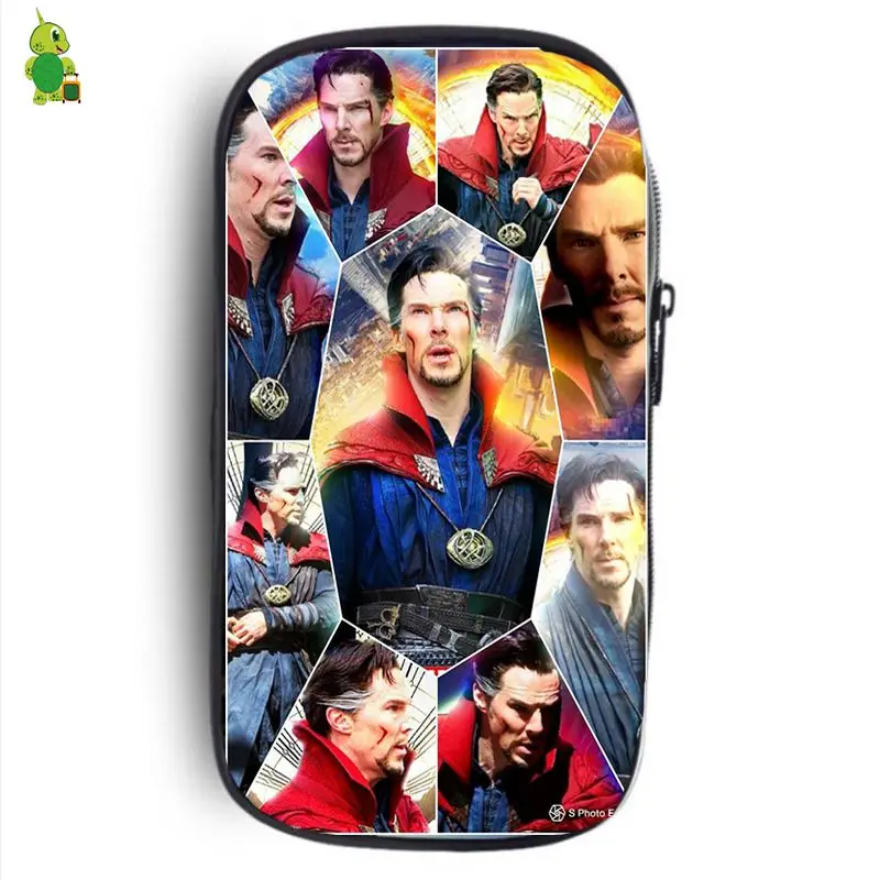 الشهيرة بنديكت كومبرباتش الكولاج التجميل أكياس كبيرة قدرة مقلمة تخزين أكياس الفتيان الفتيات الأزياء حقيبة مستحضرات تجميل