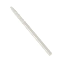 Белый керамический пламенный бит тонкий ногтей сверло 3/32 ''для машинка для дизайна ногтей Cuspidal точильный камень с головкой для омертвевшей кожи пилка для ногтей