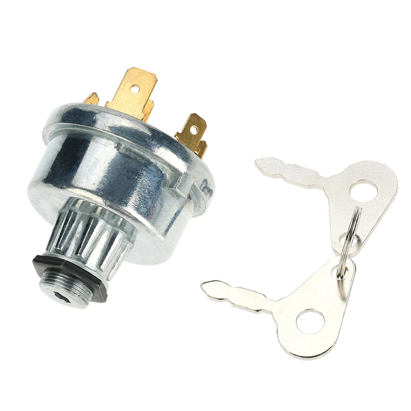 Car styling Universal Ignition Starter Switch Barrel With 2 Keys 4 Wiring Point For Car Tractor