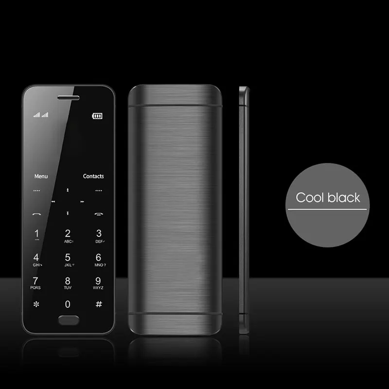 Ultra thin Card Smart Phone Student Lady Mobilephone 1.54 inch Touch Mini Cellphone MP3 MP4 Music Playing Bluetooth Dialer (21)