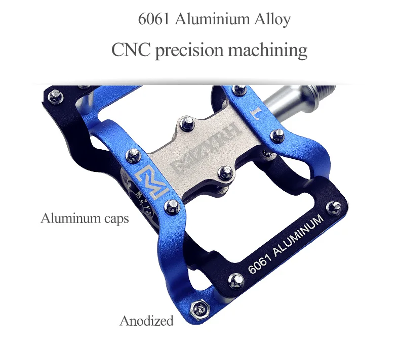 MTB велосипедные педали фрезерованные 3 подшипники плоская платформа, педали для горного мотоциклетные Сверхлегкая педаль Велоспорт Запчасти Y02