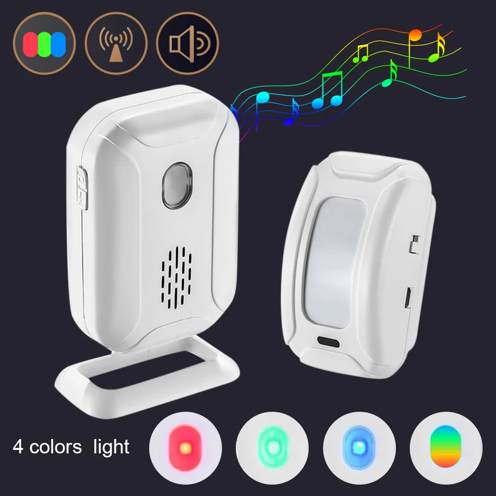 

Wireless Infrared Motion Sensor Store Welcome Door Bell Alarm Burglar Anti-thief Safety System LCC77