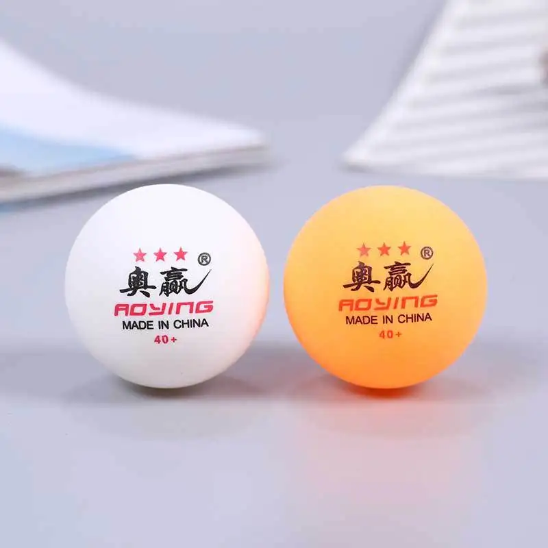 100 قطعة/الحزمة 3 نجوم تنس طاولة المهنية الكرة 40 + جديد المواد ترينينج بينغ بونغ كرات 40 مللي متر 2.8g الأبيض البرتقال ABS البلاستيك
