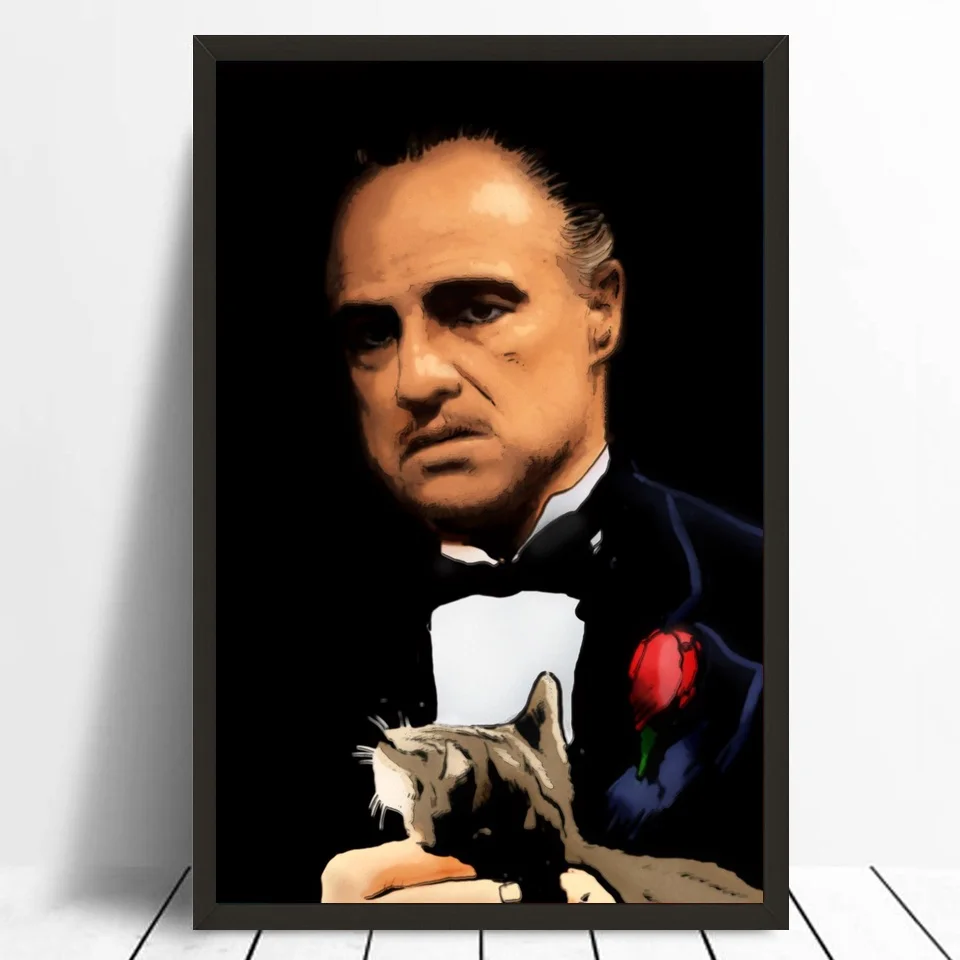 Marlon Brando The Godfather плакат холст картина печать настенные художественные