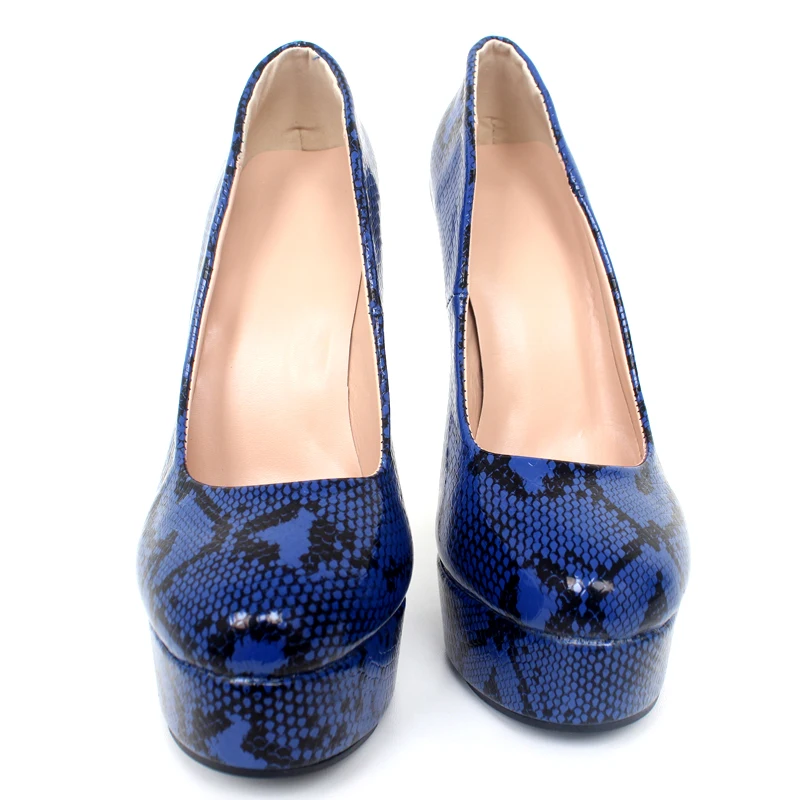 Ladies Party Shoes Platform High Heels Round Toes Pumps big size high heels pumps size43,44,45,46
