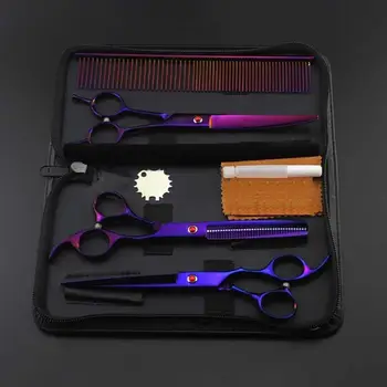 

AsyPets 7 Inch Professional Pet Grooming Scissors Set Shears Pets Haircut Tool-35