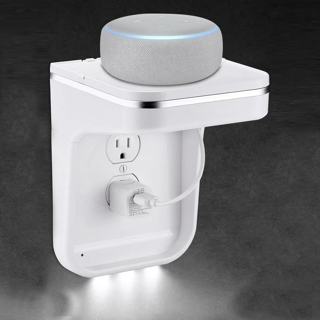 Полка для настенной розетки HIPERDEAL полка зарядки крышка светодиодной Google Home Amazon Echo