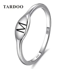 Tardoo Original 100% 925 Letra M de plata Esterlina Anillos para Las Mujeres Elegantes de Moda Con Encanto Anillos Marca de Joyería Fina Envío Gratis
