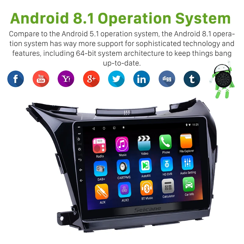 Discount Seicane 10.1" HD Touchscreen FM 2DIN Android 7.1/Android 8.1 Car Radio Multimedia Player GPS Navigation For 2015 Nissan Murano 1 Discount Seicane 10.1" HD Touchscreen FM 2DIN Android 7.1/Android 8.1 Car Radio Multimedia Player GPS Navigation For 2015 Nissan Murano 1