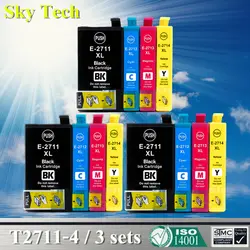 12X Совместимый картридж для T2711 T2712 T2713 T2714 для Epson WF-3620DWF/WF-3640DTWF/WF-7110DTW/WF-7610DWF/WF-7620DTWF