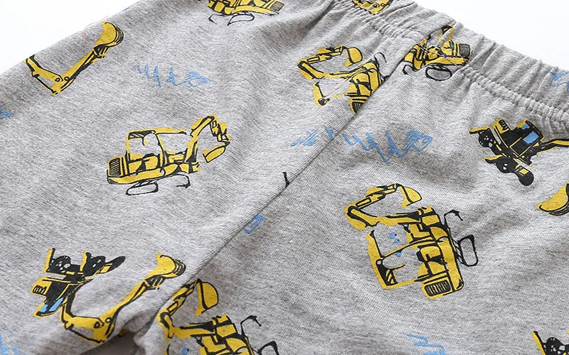 Children's pajamas backhoe pattern (9)