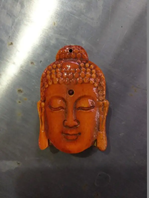 

Rare Old QingDyansty bone Buddha head Statue / Sculpture, Free shipping